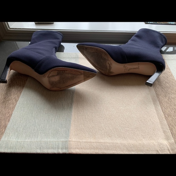 Stuart Weitzman Rapture navy blue sock booties 7.5 - Picture 12 of 15